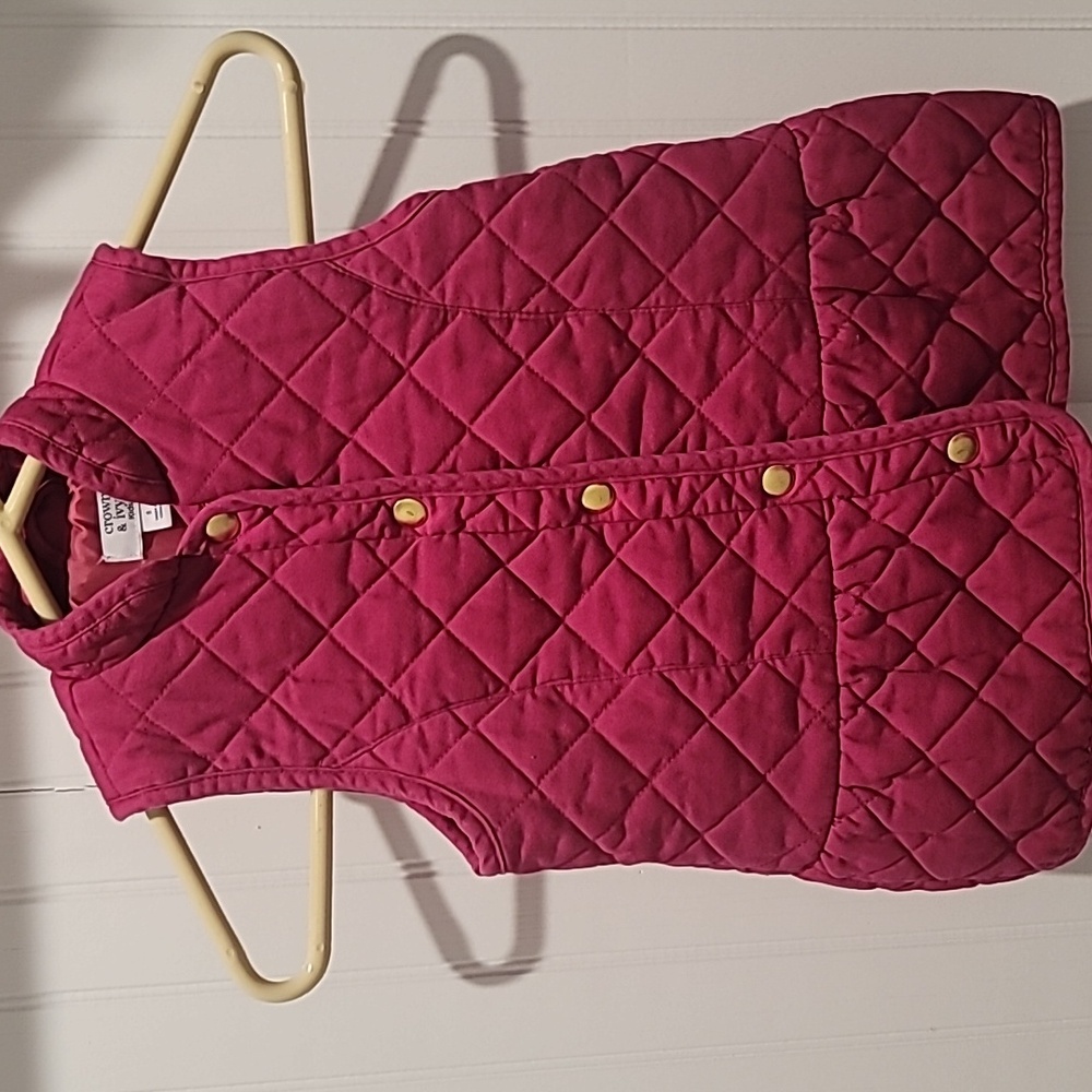 🧥 Elegant Crown & Ivy Kids Quilted Vest (Size S) 🧥